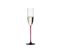 RIEDEL R Black Series colector de Edition Sparkling, Copas de champán, Copa de Cava, de Cristal, Rojo/Negro, 170 ml, 4100/08 R