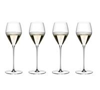 RIEDEL Veloce Champagne Wine Glass, 4 unidades, cristal transparente, fabricado a máquina de primera calidad