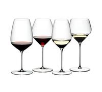 RIEDEL Veloce - Juego de degustación de vino (cristal, 4 unidades)