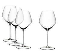 RIEDEL Veloce Pinot Noir/Nebbiolo - Juego de 4 vasos de vino, cristal transparente, fabricado a máquina de alta calidad