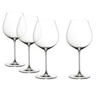 RIEDEL Veritas Old World Pinot Noir - Juego de 4 vasos de vino, cristal transparente, fabricado a máquina de alta calidad