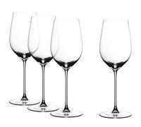 RIEDEL Veritas Riesling/Zinfandel - Juego de 4 vasos de vino, cristal transparente, fabricado a máquina de alta calidad