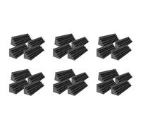 rieder 24 Piezas de Paneles Acústicos de Espuma Insonorizada Acústica de Estudio, Esquina de Trampa de Graves de Tratamiento de Sonido, Cuñas de Paneles de Sonido, 12X12X48cm