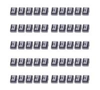 rieder 50 Piezas 28 Dientes Circonita de Cerámica Cuchilla Clipper para Superior Clipper