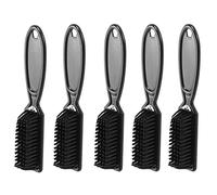 rieder 5X Cepillo de Desvanecimiento Peine Tijeras Cepillo de Limpieza Cepillo de Limpieza Forma de Cabeza de Aceite Vintage Desvanecimiento de La Piel En Barbería