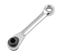 rieder Mini llave de trinquete de doble extremo de 1/4 de doble extremo, herramienta de destornillador de varilla