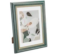 Rieeyrslza Marcos de Fotos Vintage Turquesa Marco A4 Vintage 21x29,7 CM Marco de Fotos Retro Marcos para Decorativos del Hogar, con Soporte, Adecuado para Familias Galerías Retrato (Turquesa 1Uds)