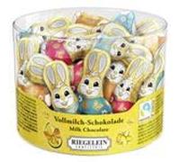 Riegelein Nicki - Pendientes largos (24 x 12 g), color chocolate