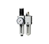 RIEGLER 100220-FU 602 FUTURA - Unidad de mantenimiento (2 piezas, PC, BG 1, G 3/8, 0,5-8 bar, HA, 1 unidad)