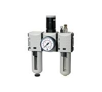 RIEGLER 100233-FU 623 FUTURA - Unidad de mantenimiento (3 piezas, PC, BG 2, G 3/8, 0,5-8 bar, HA, 1 unidad)
