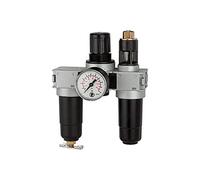 RIEGLER 100400-FRL 05 M - Unidad de mantenimiento (3 piezas, con depósito de metal, G 1/8, 1 unidad)