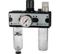 RIEGLER 100584-FRL 34 K-HA - Unidad de mantenimiento (3 piezas, con depósito de PC, BG 3, G 3/4, 1 unidad)