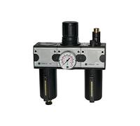 RIEGLER 100591-FRL 11 M-SR - Unidad de mantenimiento (3 piezas, con depósito de metal, BG 1, G 1/4, 1 unidad)