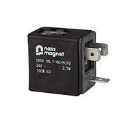 RIEGLER 100740-400-447-142 Bobina solenoide 24 V CC, para válvula de selección (válvula de 3/2 vías), 1 unidad