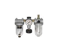 RIEGLER 101071-850 H - Unidad de mantenimiento (3 piezas, con contenedor de PC, BG 4, G 1 1/2, 1 unidad