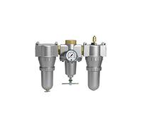 RIEGLER 101083-850 C/M - Unidad de mantenimiento (3 piezas, con depósito de metal, BG 3, G 1/2, 1 unidad)