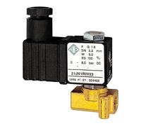 RIEGLER 102883-MV 1311 2/2-MV, MS, NC, directa, 230 V, 50 Hz, 10 VA, FPM, G1/8, PN0-18 bar, 1 unidad.