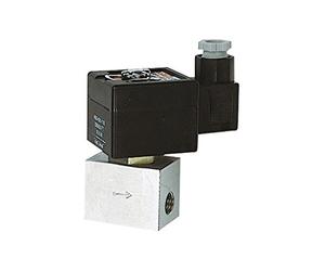 RIEGLER 102975-MV 101 ES-G 2/2 Vías MV, ES, NBR, NC, directo, 24 V DC, G 1/4, PN 0-3,5 bar, 1 unidad.