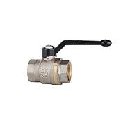 RIEGLER 103129-330.08 Válvula de bola, salida ligera, paso completo, IG/IG, MS ver, G 1 1/2, 1 unidad