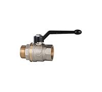 RIEGLER 103134-331.03 Válvula de bola, salida ligera, paso completo, IG/AG, MS ver, G 3/8, 1 unidad