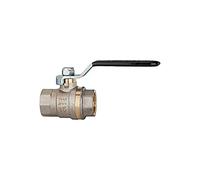 RIEGLER 103158-330.03-S - Válvula de bola estándar, palanca negra, IG/IG, MS vern, G 3/8, 1 unidad