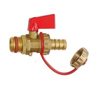 RIEGLER 103414-KFE-12 KFE - Válvula de bola (latón desnudo, G 1/2, boquilla LW 13, 1 unidad)