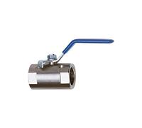 RIEGLER 103425-398.04 - Válvula de bola de acero inoxidable, 1 pieza, paso reducido, G 1/2, 1 unidad