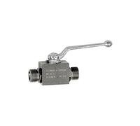 RIEGLER 103501-392.04 Válvula de bola, versión de alta presión, serie ligera, acero, M18 x 1,5, 1 unidad