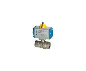 RIEGLER 103535-350.313 - Válvula de bola de latón pneumat. actuador de cierre de resorte, Rp 1 1/4, 1 unidad