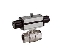 RIEGLER 103574-351.312 - Válvula de bola de latón neumática, actuador simple, Rp 1, 1 unidad