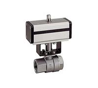 RIEGLER 103584-351.512 - Válvula de bola de acero inoxidable, neumático, doble acción, Rp 1, 1 unidad