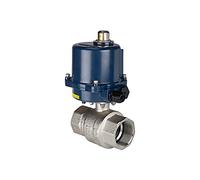 RIEGLER 103705-350.2815R - Válvula de bola de latón de 2 vías, actuador eléctrico, 24 V CC, Rp 2, 1 unidad