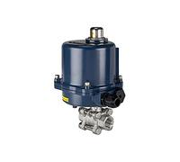 RIEGLER 103713-350.4811R - Válvula de bola de acero inoxidable (2 vías, accionamiento eléctrico, 24 V DC, Rp 3/4, 1 unidad)