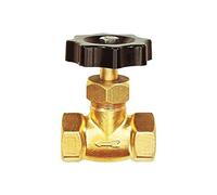 RIEGLER 103767-210.82 - Válvula de aguja, latón, con regulación fina, G 1/2 IG, DN 4, 1 unidad