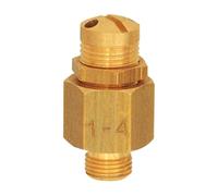 RIEGLER 103901-218.10 Mini válvula de soplado de latón, G 1/8, presión de respuesta 0,5-1,0 bar, 1 unidad