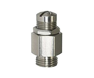 RIEGLER 103925-218.23-ES Mini válvula de soplado de acero inoxidable, G 1/4, presión de respuesta 6,0-12,0 bar, 1 unidad