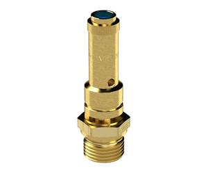 RIEGLER 104286-226.03-3,0 - Válvula de seguridad DN 8, latón, G 1/2, presión de respuesta 3 bar, 1 unidad