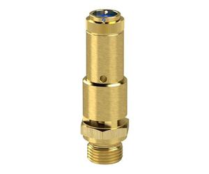 RIEGLER 104526-227.55-0,5 - Válvula de seguridad DN 10, latón, G 1/2, presión de respuesta 0,5 bar, 1 unidad