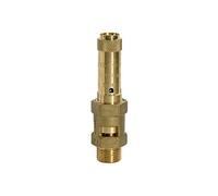 RIEGLER 104843-229.01-12,0 Válvula de seguridad, latón, G 1/2, presión de respuesta 12 bar, 1 unidad