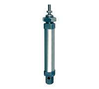 RIEGLER 105764-1.DM.12050 - Cilindro redondo, doble acción, imán, diámetro de pistón 12, carrera 50, M5, 1 unidad