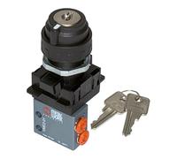 RIEGLER 106412-512.514 3/2 - Miniválvula manual, interruptor de tracción, NC, biestable, M5 lateral, 1 unidad
