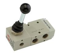RIEGLER 106461-514.104 - Válvula de vía de 3/2 vías, palanca de 90°, biestable, G 1/4, 1 unidad