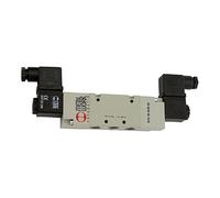 RIEGLER 106552-517.211 - Válvula de paso (5/2, neumático, biestable, G 1/8, 24 V CC, 1 unidad)