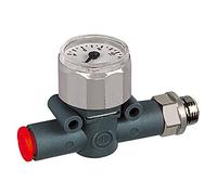 RIEGLER 106762-461.038-8 Manómetro, rosca (ing.) - Manguera (boquilla), G 3/8, diámetro de cierre 8, 1 unidad