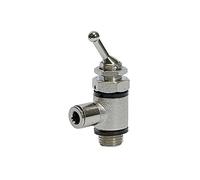 RIEGLER 107033-3615.018-8 Válvula de palanca de 3/2 vías, lado de manguera, conector G1/8, 8, 1 unidad