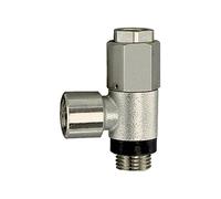 RIEGLER 107057-63.018-18 Válvula de retención neumática desbloqueable, G 1/8, G 1/8 i, M5, 1 unidad