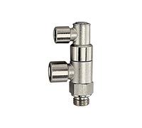 RIEGLER 107061-66.018-18 Válvula de parada accionada neumáticamente, G 1/8, G 1/8 i, G 1/8 i, 1 unidad