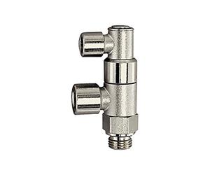 RIEGLER 107062-66.014-14 Válvula de parada accionada neumáticamente, G 1/4, G 1/4 i, G 1/8 i, 1 unidad