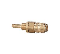 RIEGLER 107139-243.32 - Acoplamiento de cierre rápido NW 5, latón brillante, boquilla LW 6, M12 x 1, 1 unidad