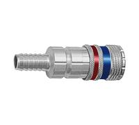 RIEGLER 107595-416.06-T - Acoplamiento de seguridad NW 7,6, acero/latón galvanizado, boquilla LW 6, 1 unidad